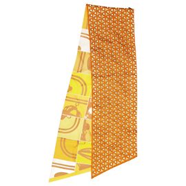 Hermès Twilly estampado com desordem laranja - tamanho Laranja