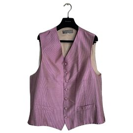 Colete de terno Christian Dior em seda lavanda Lavanda