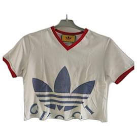 Autre Marque-T-shirt crop top gucci x adidas-Blanc