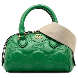 Gucci-Sac à main Gucci vert Mini GG Matelasse Marmont-Vert