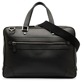 Louis Vuitton-Louis Vuitton Black Taiga Alexander Briefcase-Black