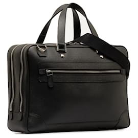 Louis Vuitton-Louis Vuitton Black Taiga Alexander Briefcase-Black
