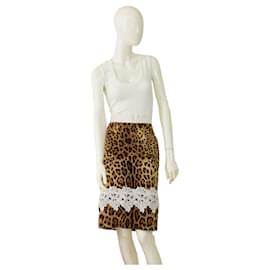DOLCE & GABBANA Tights Skirt Pants Black Cashmere Silk IT36 / US2