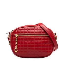 Céline-Quilted Leather C Charm Crossbody Bag-Other