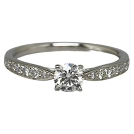 Tiffany & Co-Bague de fiançailles en platine et diamant-Autre