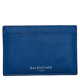 Balenciaga-Logo Leather Card Case 392126.0-Other