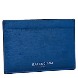 Balenciaga-Logo Leather Card Case 392126.0-Other