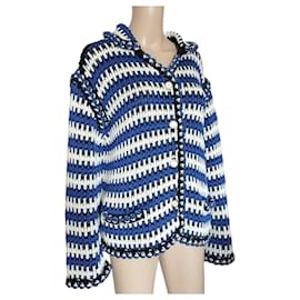 Chanel-White Chanel jacket, blue and black Cruise collection 2021-Multiple colors