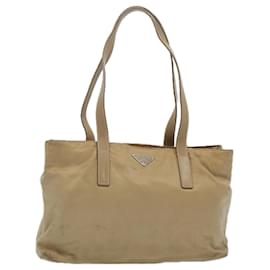 Prada-PRADA Einkaufstasche Nylon Beige Auth bs11689-Beige