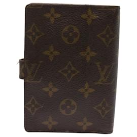 Louis Vuitton-LOUIS VUITTON Monogram Agenda PM Day Planner Cover R20005 LV Auth tb1025-Monogram