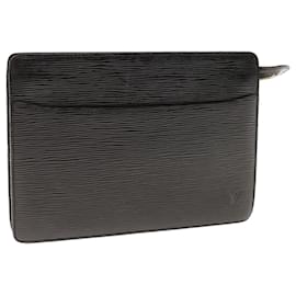 Louis Vuitton-LOUIS VUITTON Epi Pochette Homme Pochette Noir M52522 LV Auth e4538-Noir