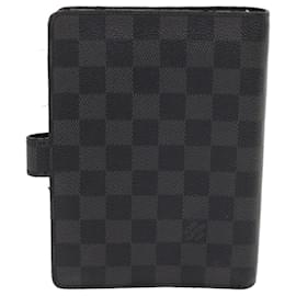 Louis Vuitton-LOUIS VUITTON Damier Graphite Agenda MM Day Planner Cover R20242 LV Auth th4514-Other