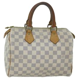Louis Vuitton-Louis Vuitton Damier Azur Speedy 25 Hand Bag N41534 Auth LV 65495-Autre