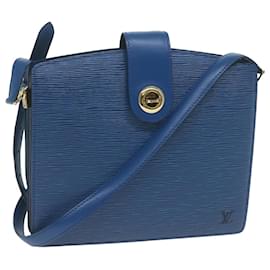 Louis Vuitton-LOUIS VUITTON Epi Capucines Umhängetasche Blau M52345 LV Auth 64951-Blau