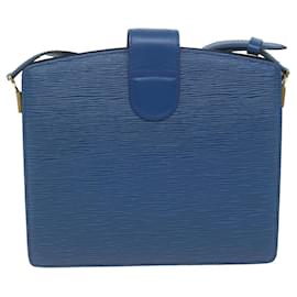 Louis Vuitton-LOUIS VUITTON Epi Capucines Umhängetasche Blau M52345 LV Auth 64951-Blau