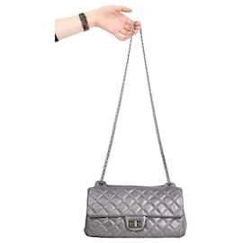 Chanel-Shoulder Bag 2.55 in leather-Grey