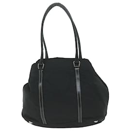 Prada-PRADA Hand Bag Nylon Black Auth ep3098-Black