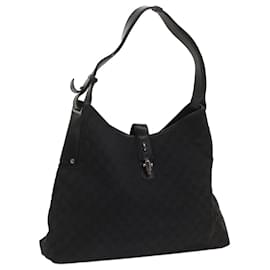Gucci-gucci GG Canvas Shoulder Bag black 109190 Auth ep2955-Black