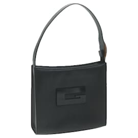 Gucci-GUCCI Shoulder Bag Leather Black Auth bs11666-Black