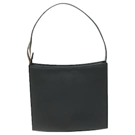 Gucci-GUCCI Umhängetasche Leder Schwarz Auth bs11666-Schwarz