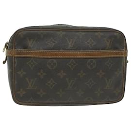 Louis Vuitton-Louis Vuitton Monogram Compiegne 23 Clutch Bag M51847 LV Auth 65406-Monogram