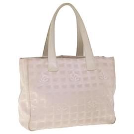 Chanel-CHANEL Nouveau sac à main Travel Line Nylon Rose CC Auth e4521-Rose