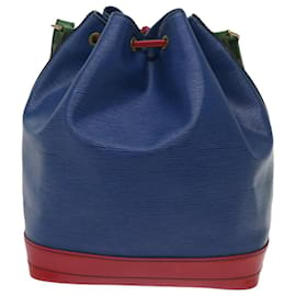 Louis Vuitton-LOUIS VUITTON Epi Toriko cor Noe Bolsa de Ombro Vermelho Azul Verde M44084 auth 64831-Vermelho,Azul,Verde
