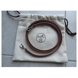 Hermès-new Hermès shoulder strap for mini kelly bag with dustbag-Light brown