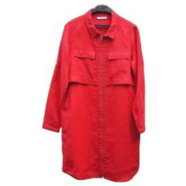 Robe en lin rouge Zapa Rouge