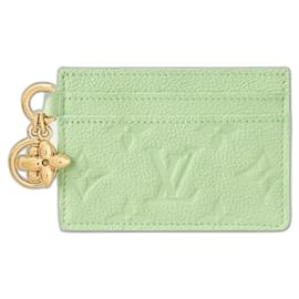 Louis Vuitton-Porte-cartes LV Charms vert printemps-Vert