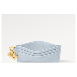 Louis Vuitton-LV charm card holder blue olympe-Blue