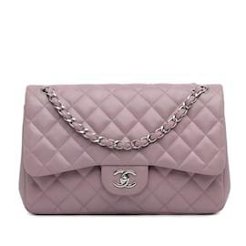 Chanel-CHANEL Handbags Timeless/classique-Purple