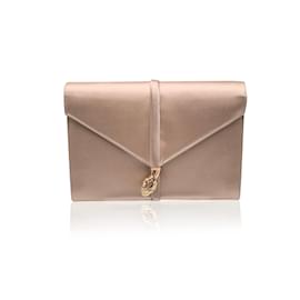 Yves Saint Laurent-Yves Saint Laurent Clutch Bag Vintage Nr.EIN.-Beige