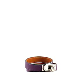 Hermès-HERMÈS Bracelets T.  Cuir-Violet