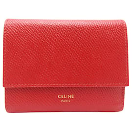 Céline-Céline Portefeuille Veau-Red