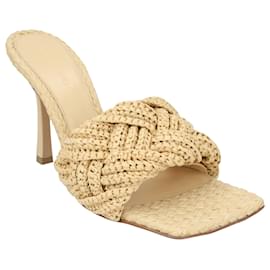 Bottega Veneta-Lido Mule-Brown,Beige