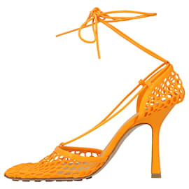 Bottega Veneta-Sandale à lacets extensibles-Orange