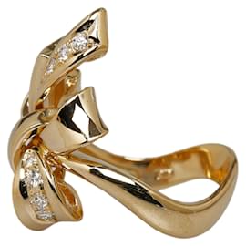 Autre Marque-18K Ribbon Diamond Ring-Other
