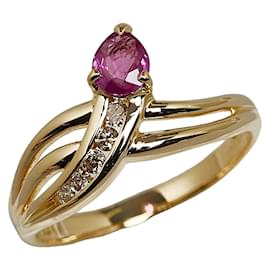 Autre Marque-18K Ruby Diamond Ring-Other