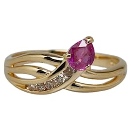 Autre Marque-18K Ruby Diamond Ring-Other