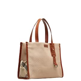 Burberry-Logo Canvas Handbag-Other