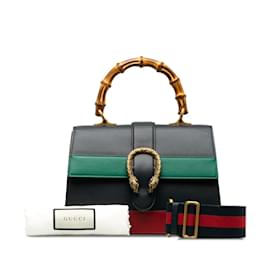 Gucci-Bolsa de couro Dionysus com alça superior em bambu 448075-Outro