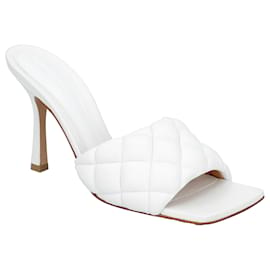 Bottega Veneta-Padded Mule-White