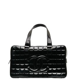 Chanel Bolsa Quadrada Quilt Patent Boston Outro