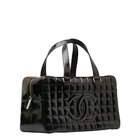 Chanel-Square Quilt Patent Boston Bag-Other