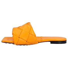 Bottega Veneta-Flache Lido-Sandale-Orange