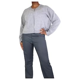 Autre Marque-Grey cashmere button-up cardigan - size L-Grey