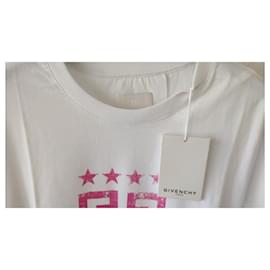 Givenchy-Camiseta GIVENCHY 4G MANGA CORTA-Blanco