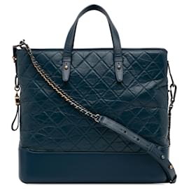 Chanel-Bolsa de compras grande Gabrielle azul Chanel-Azul