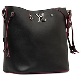 Louis Vuitton-Louis Vuitton Black Lockme Bucket Bag-Black